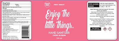 hand sanitizer cherry blossom 500 ml 70vv.jpg image of label - hand sanitizer cherry blossom 500 ml 70vv